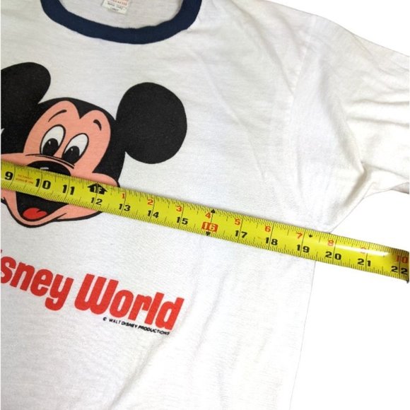 Vintage VTG Tropix Togs Character White Tee Mickey Mouse - Large - Picture 12 of 13